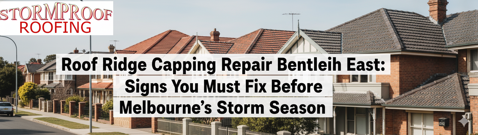 Vee Ridge Capping 5 Critical roof ridge capping repair Bentleigh East Signs