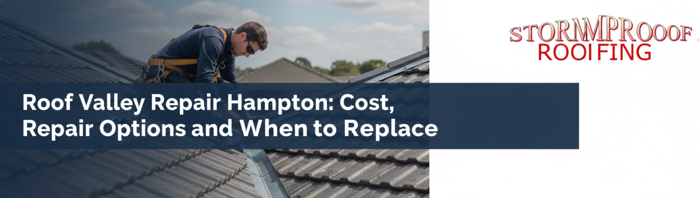 Roof valley repair Hampton - Stormproof Roofing