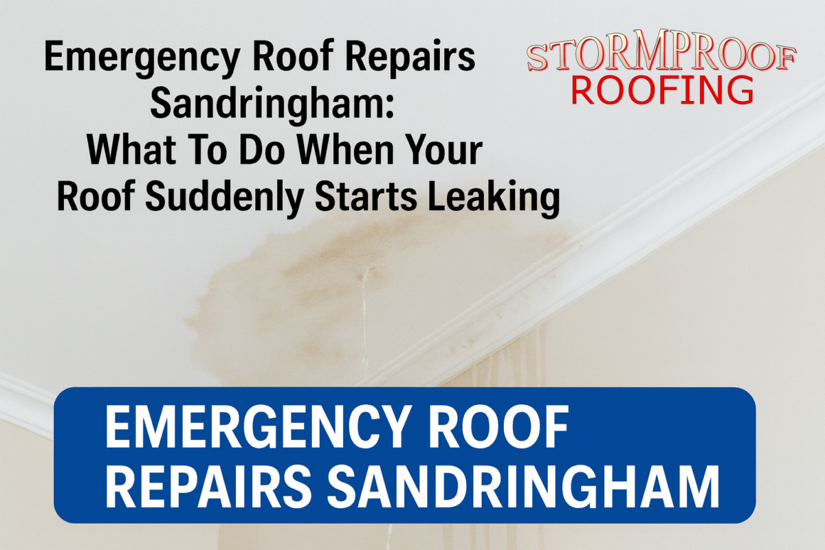 Emergency Roof Repairs Sandringham - Stormproof Roofing