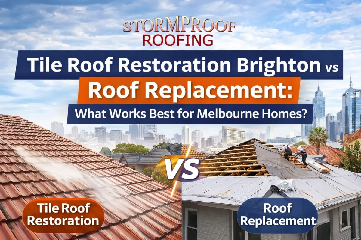 Tile Roof Restoration Brighton - Stormproof Roofing